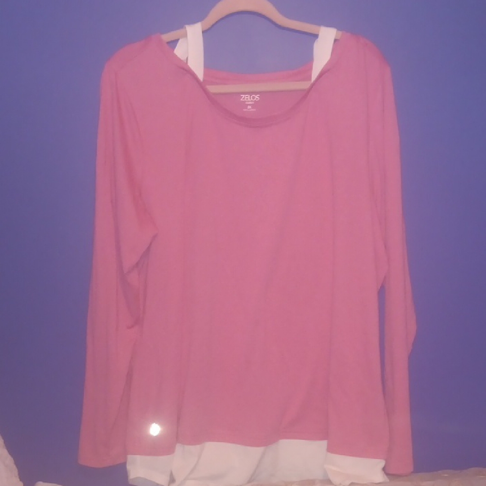 ZELOS Pink Long Sleeve Tee